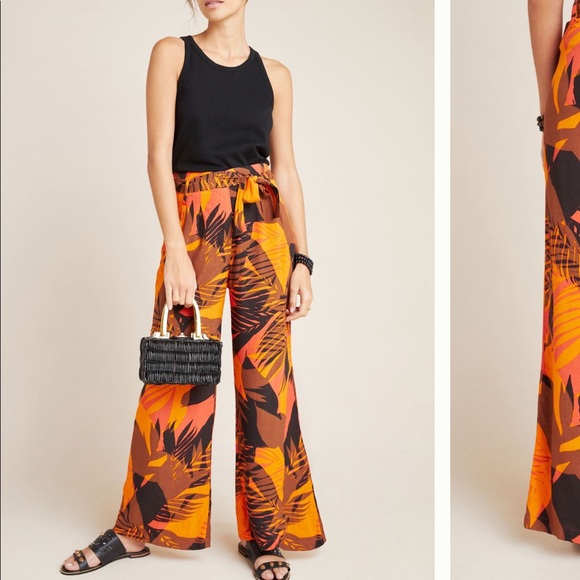 ANTHROPOLOGIE Paradisas Wide Leg Pants - Picture 1 of 12